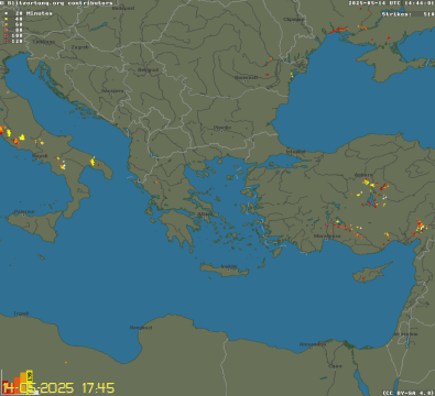 Ηλεκτρική Δραστηριότητα στη ΝΑ Ευρώπη